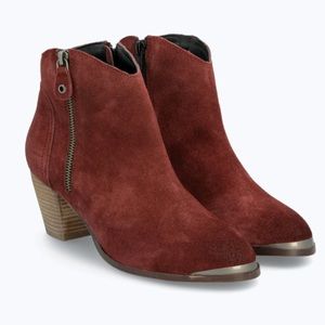New DIBA Sequoia Suede Bootie in Burgundy